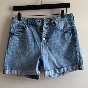 Old Navy High Rise Jean Shorts Button Fly
